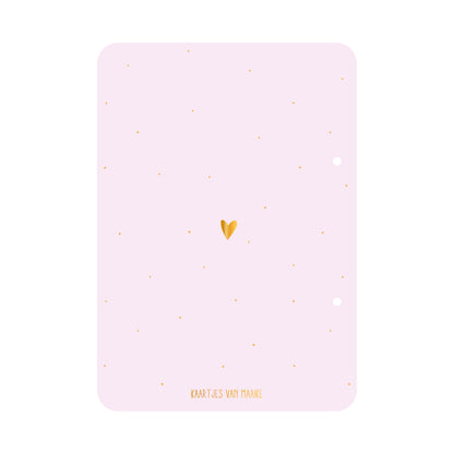 Bewaarbundel Welkom lieve baby - lila