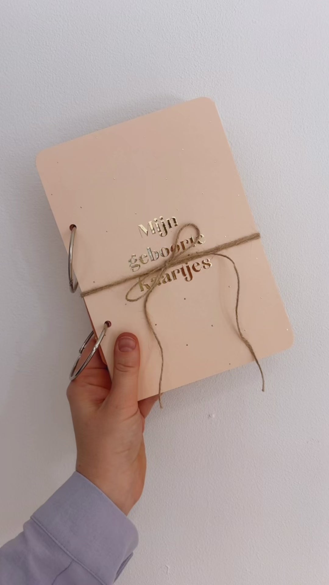 Bewaarbundel Mijn geboortekaarten - beige