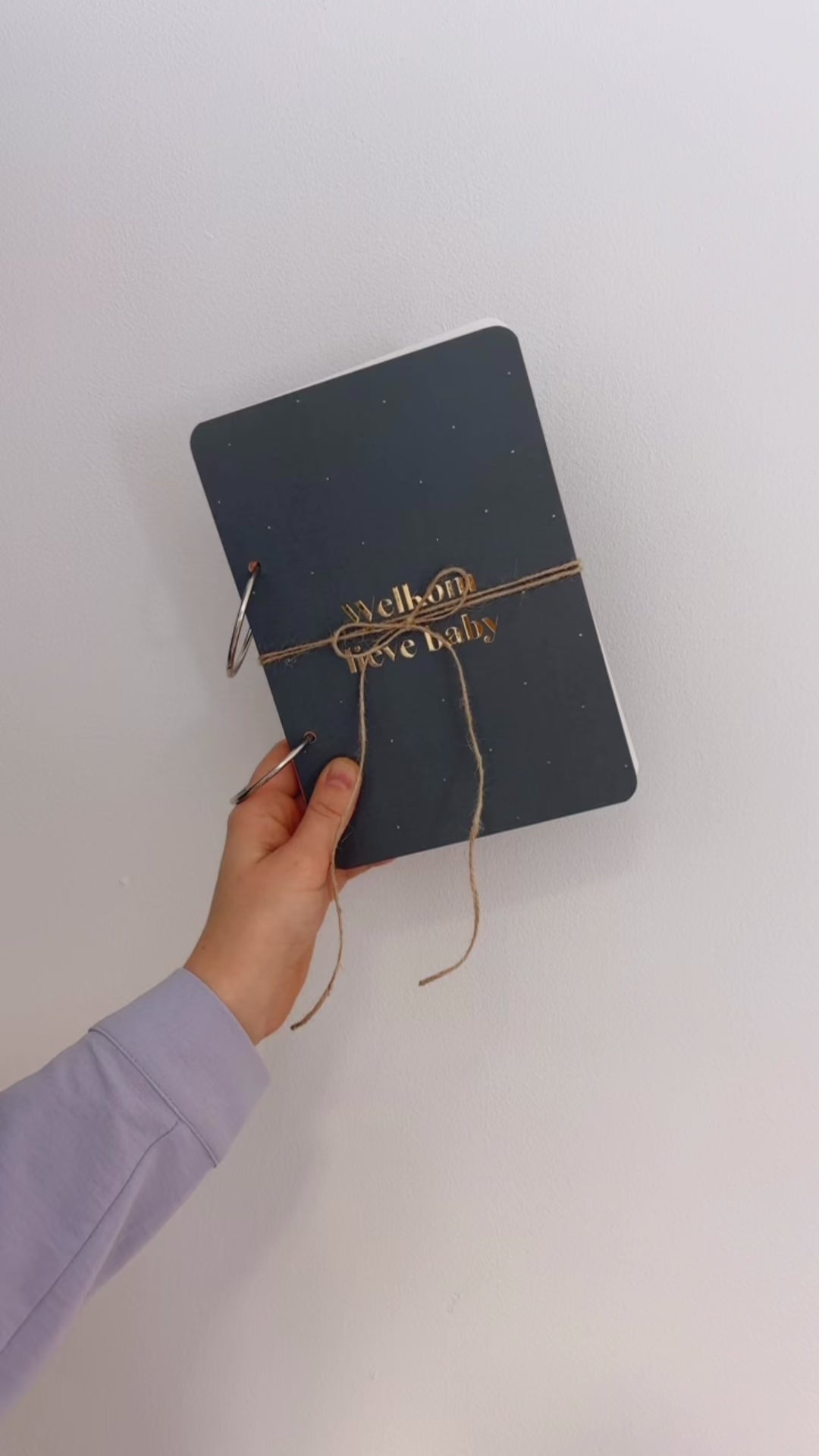 Bewaarbundel Welkom lieve baby - blauw