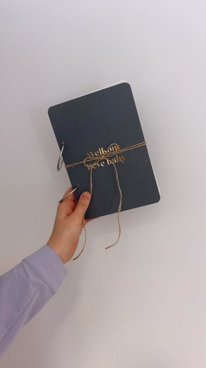 Bewaarbundel Welkom lieve baby - blauw