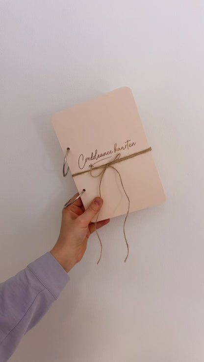 Bewaarbundel Condoleance kaarten - beige